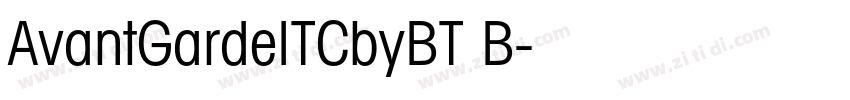 AvantGardeITCbyBT B字体转换